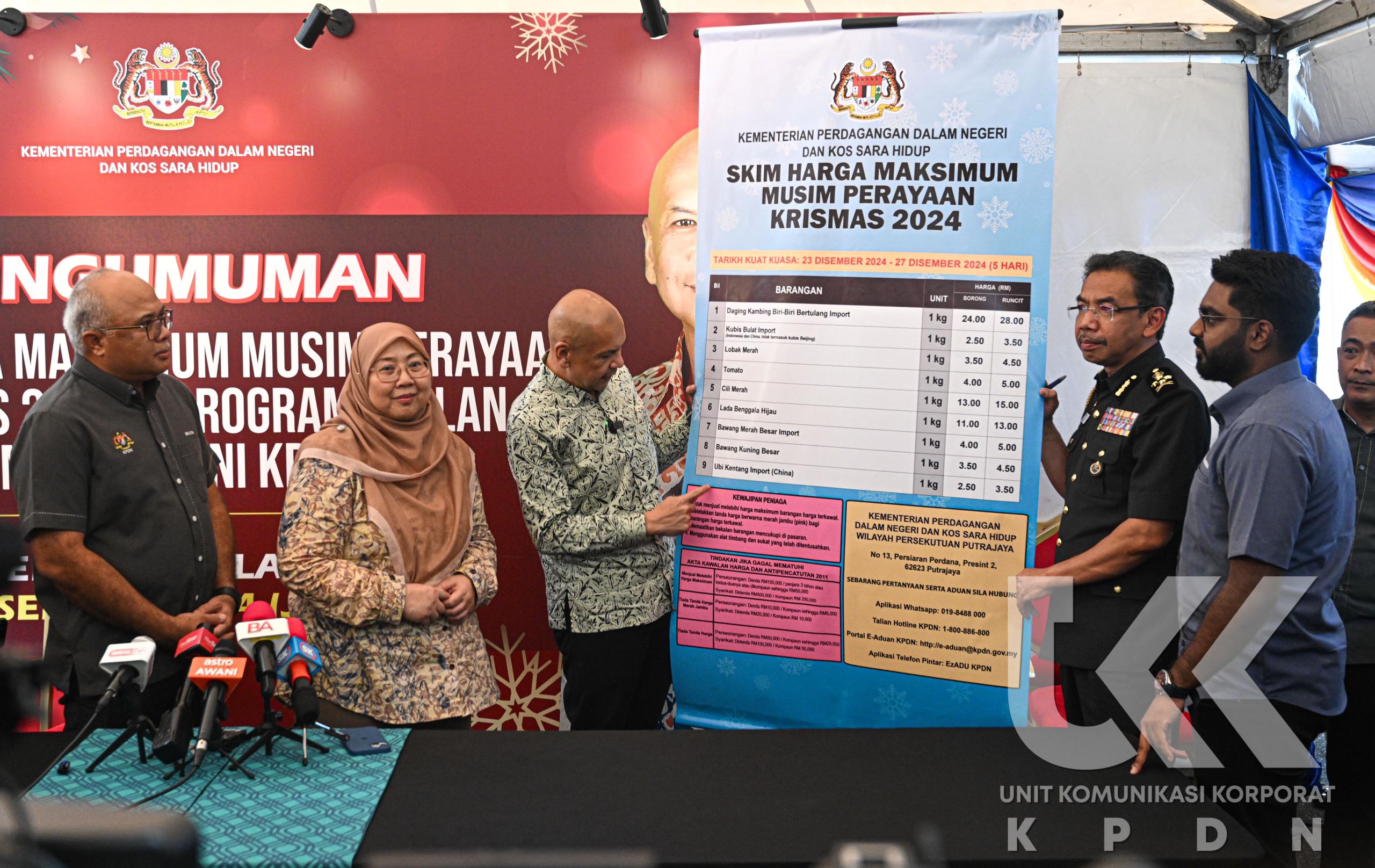 PELAKSANAAN SKIM HARGA MAKSIMUM MUSIM PERAYAAN KRISMAS DAN JUALAN RAHMAH KRISMAS